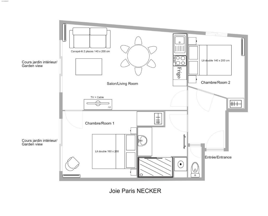 Ferienwohnung Joie Paris Bargue Exterior foto